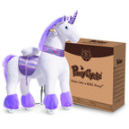 PonyCycle Model U® Purple Large Ride-On Unicorn for Kids Age 7+, Mechanical Walking Pony Toy