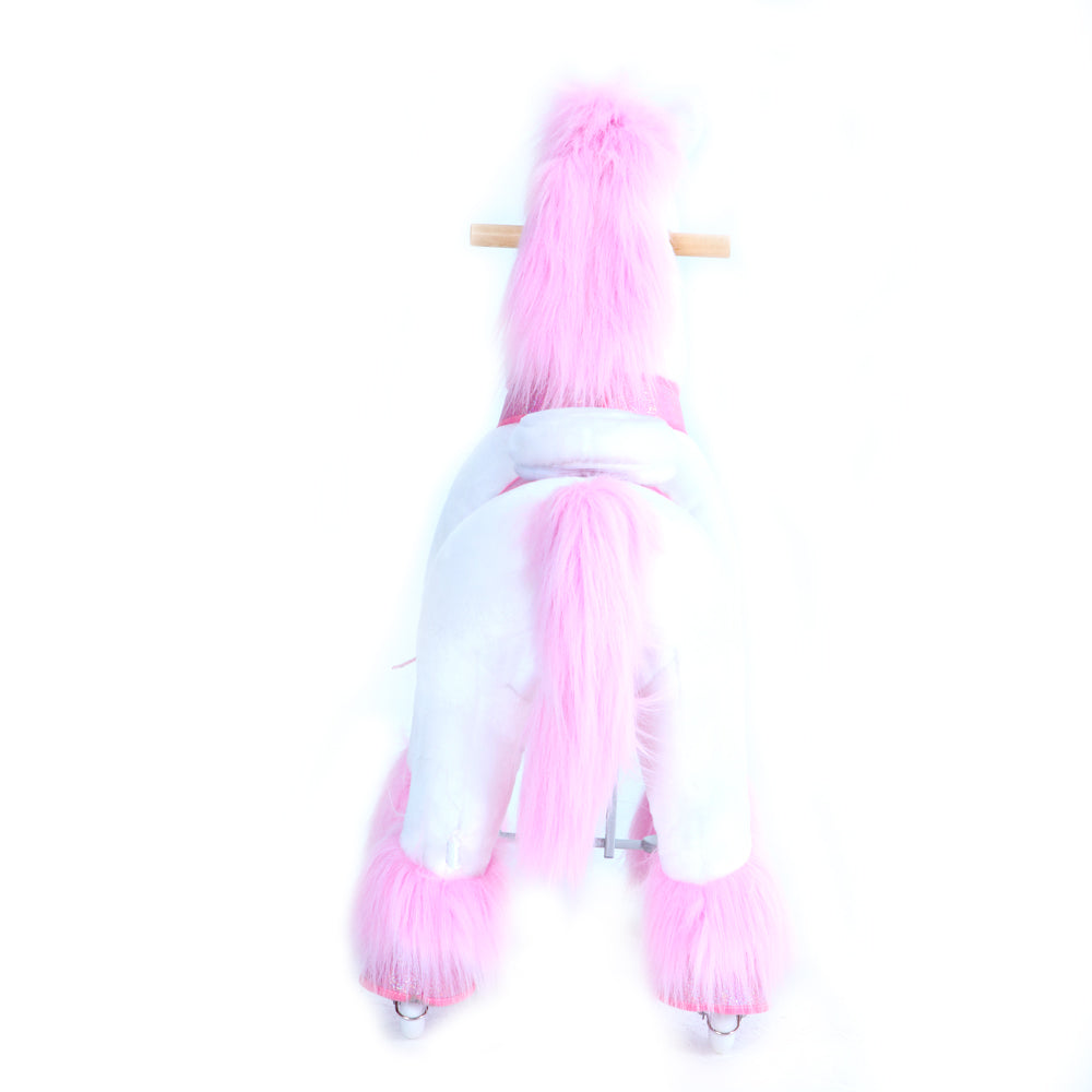 PonyCycle Model U® Pink Large Ride-On Unicorn for Kids Age 7+, Mechanical Walking Pony Toy