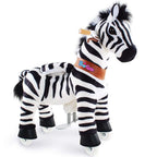 PonyCycle Model U Zebra Ride-On for Kids Age 4-7, Mechanical Walking Pony Toy